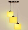 Mazda Yellow Cloth Cluster Hanging Light