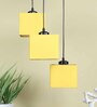 Mazda Yellow Cloth Cluster Hanging Light