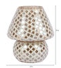 Yellow Glass Shade Table Lamp with Gold Base