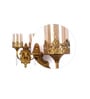 Glass Wall Mounted Uplight Sconce (Gold)