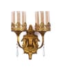 Glass Wall Mounted Uplight Sconce (Gold)
