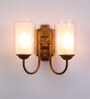 Lyon Glass Wall Mounted Uplight Sconce (Gold)