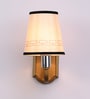Gold Fabric Wall Mounted Uplight Sconce (Gold)