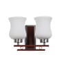 Brown & Silver Glass Wall Sconces