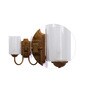 Lyon Glass Wall Mounted Uplight Sconce (Gold)