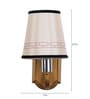Gold Fabric Wall Mounted Uplight Sconce (Gold)
