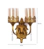 Glass Wall Mounted Uplight Sconce (Gold)