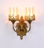 Glass Wall Mounted Uplight Sconce (Gold)