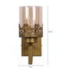 Central Glass Wall Mounted Uplight Sconce (Yellow)