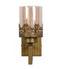 Central Glass Wall Mounted Uplight Sconce (Yellow)