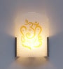 Prato Yellow Glass Flush Mount Wall Light