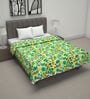 Yellow Green Polycotton Floral 120 Gsm Double Dohar