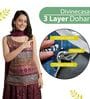 Yellow Green Polycotton Floral 120 Gsm Double Dohar