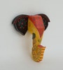 Yellow Handcrafted Elephant Sclupture Mango Wood Wall Mask