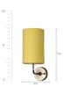 Nymph Yellow Fabric Wall Sconces