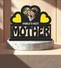 Yellow Heart Wooden 10 X 8 inch DIY Mothers day Wall and Table Top Photo Frame