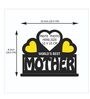 Yellow Heart Wooden 10 X 8 inch DIY Mothers day Wall and Table Top Photo Frame
