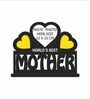 Yellow Heart Wooden 10 X 8 inch DIY Mothers day Wall and Table Top Photo Frame