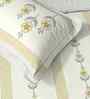 Yellow Jaipuri Blockprint 250 TC Pure Cotton King Sized Double Bedsheet with 2 Pillow Covers