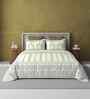 Yellow Jaipuri Blockprint 250 TC Pure Cotton King Sized Double Bedsheet with 2 Pillow Covers