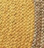 Yellow Jute 2 Feet Round Carpet