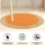 Yellow Jute 2 Feet Round Carpet