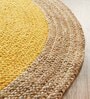 Yellow Jute 2 Feet Round Carpet