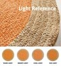 Yellow Jute 2 Feet Round Carpet