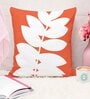 Multicolor Leaf Printed Jute 16x16 inches Cushion Covers (Pack of 5)