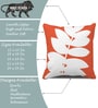 Multicolor Leaf Printed Jute 16x16 inches Cushion Covers (Pack of 5)
