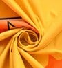 Yellow Kids 144 TC Poly Cotton Double Bedsheet With 2 Pillow Covers Eclairs Collection
