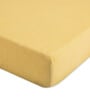 Yellow Kids Solid Muslin Crib Bedsheet