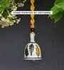 Yellow Macrame Ceramic Handmade bell for Wall hanging