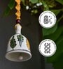 Yellow Macrame Ceramic Handmade bell for Wall hanging