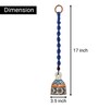 Yellow Macrame Ceramic Handmade bell for Wall hanging