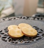 Yellow Mango Wood (Set of 4) Enamel Coasters