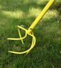 Yellow Manual Garden Hand Tiller & Soil Cultivator with Claw Twist