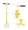 Yellow Manual Garden Hand Tiller & Soil Cultivator with Claw Twist
