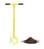 Yellow Manual Garden Hand Tiller & Soil Cultivator with Claw Twist