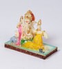 Yellow Marble Resting Ganesha Idol