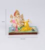 Yellow Marble Resting Ganesha Idol