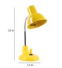 Yellow Metal Shade Study Lamp With Yellow Base