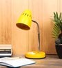 Inky Yellow Metal Shade Kids Lamp