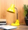 Yellow Metal Shade Study Lamp With Yellow Base