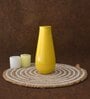Yellow Metal Table Vase