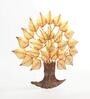 Yellow Metal Yellow Wall Hanging Tree