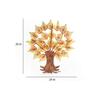 Yellow Metal Yellow Wall Hanging Tree With Led