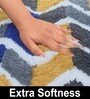 Yellow Microfiber 16x24 Inches Super Soft Bath Mat