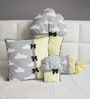 Yellow and Grey Microfiber Cupcake Decorative Cuddle Cushion (4pcs)