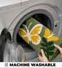 Yellow Butterfly Microfibre 24X16 Inches Anti-Skid Bath Mat